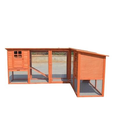 China Viable New Design Large Outdoor Wooden Chicken Cage Chicken Hen House for sale