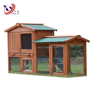 China Beautiful Rabbit Appearance Easy Setup Rabbit Hutch Large for sale