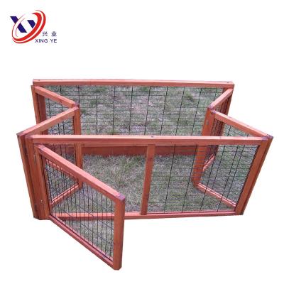 China Breathable Industrial Galvanized Folding Pet Cage Hutch And Ruin For Sale for sale