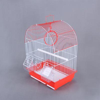 China 2022 Portable New Arrival Weego Birdcage Parrot Myna Birdcage Metal Single Viable Small Birdcage Bird Cage for sale