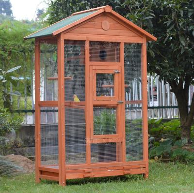 China Easily Viable Large Clean Wooden Bird Cages Cages Outdoor Gardening for sale