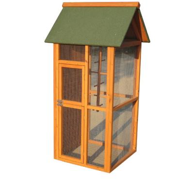 China Breathable Wooden Aviary Bird Cage With Run AV003 for sale