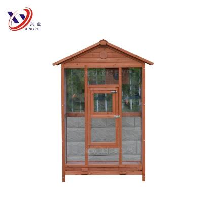 China Long Lasting Antique Outdoor Wooden Birdcage Large Canary With Run AV067 for sale