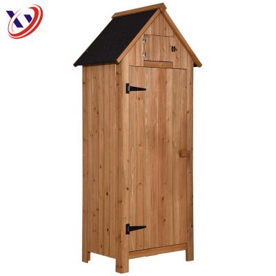 China Outdoor Storage Easily Assembled Hutch Wooden Arrow Shed Storage Shed Yard Locker for sale