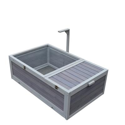 China Sustainable gray turtle house with support frame for light for sale