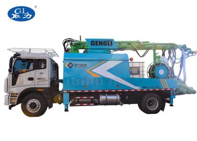 China Application Of 25 M3 Automatic Robot Arm Concrete Truck Mounted Shotcrete Machine for sale