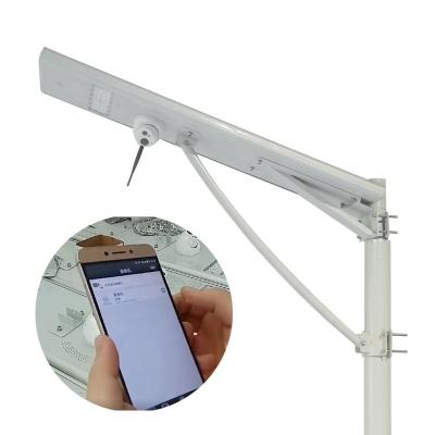 China Outdoor use solar led light with camera for street road yard garden security 30W security control solar street light with webcam for sale