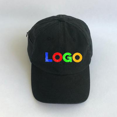 China COMMON Logo Jean Hats Washed Distressed High Quality Custom 100% Custom Made 6 Panel Embroidered Bill Old Baseball Cap for sale