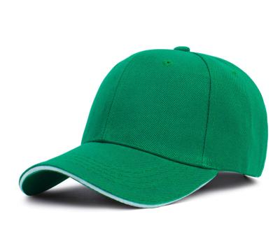 China Wholesale 17 COMMON Colors Acrylic Constructed White No Logo Green Baseball Cap Hat for sale