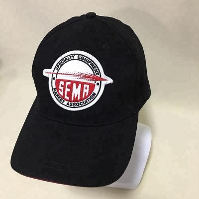 China COMMON Custom Black Heavy Brushed Cotton Twill Baseball Cap Hat for sale