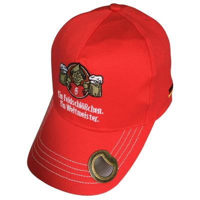 China JOINT Custom Cotton Bottle Opener 6 Panel Baseball Cap for sale