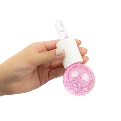 China Portable Blue Rose Ice Globes Face Roller Massager Cooling Facial Skin Care Tool for Eye Face and Neck for sale