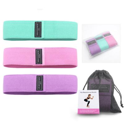 China Custom high price best elastic logo fabric workout yoga exercise resistance hip bands for sale