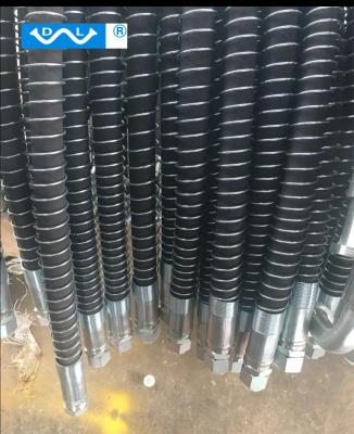 China Excavating Breaker 200 use 60 CONE Hydraulic Hose Assembly 1.75m BSP O-RING and 4SP 1/2 inch 4SP