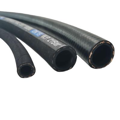 China Petroleum Base Hydraulic Fluids Durable And 1/2 Inch R6 Fiber Hose High Quality Oil Hose for sale