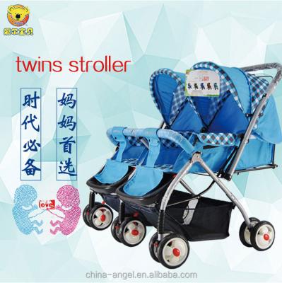 China 2017 Shock Proof Equipment Baby Stroller Twin Type Double Umbrella Stroller For Twins for sale