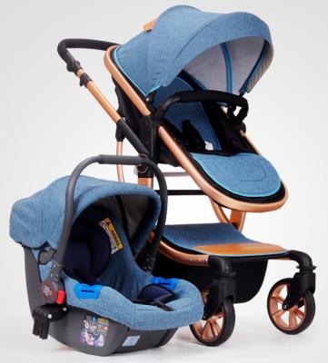 China Baby Stroller Adjustable Luxury Pram 3 Best In 1with Car Seat EN SGS Hot Sale In European for sale