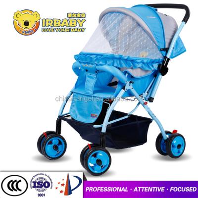 China skylight/mosquito net lightweight baby stroller with EN1888 and good mosquito net china babystroller factory for sale