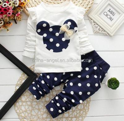 China Retail New Children's Clothing Baby Girl Clothes Minnie Cotton Long Sleeve Rabbit Costumes Antibacterial Baby Casual Clothing for sale