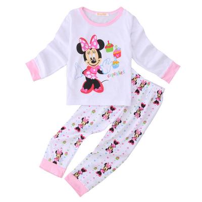 China Babies Kids Cartoon T-shirt Top+Pants Casual Pajamas Clothing Set Sleepwear Homewear Nightgowns Outfits for sale