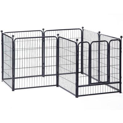 China Breathable Multiple Sizes Heavy Duty Dog Kennel , Outdoor Dog Fence , Square Tube Dog Kennels for sale