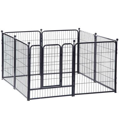 China Wholesale Breathable Indoor Expandable Large Modular Iron Folding Large Animal Kennel Outdoor Dog Cage for sale