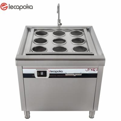 China Hotel Restaurant Cookwares Elecapoka 9 Freestanding Sockets Stainless Electric Industrial Kitchen Used Instant Ramen Noodle Cooking Equipment for sale