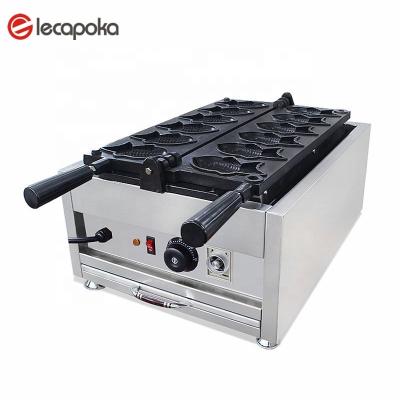 China Hotels Automatic Electric Taiyaki Fish Shape Waffle Maker Commercial Japanese Taiyaki Waffle Maker for sale