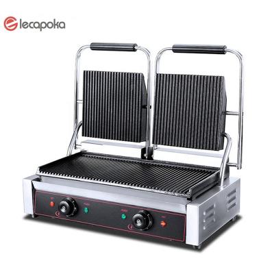 China Commercial Grill Griddle Eco - Friendly Groove Full Touch Electric Grill And Smokeless Griddle Griddle for sale