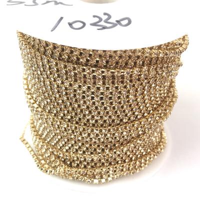 China Pointback PASIRLEY Factory Wholesale High Quality Rhinestone Cup Chain SANDALS Decoration Crystal Claw Chain Decoration Chain for sale