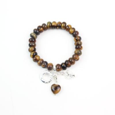 China The new trend The latest trends are all fashion natural handmade semi-precious tiger eye stone bracelets in a variety of styles for sale