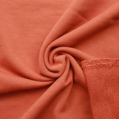 China GOTS certificate 100%organic sustainable cotton terry fabric for hoodie coat garment fabric factory for sale