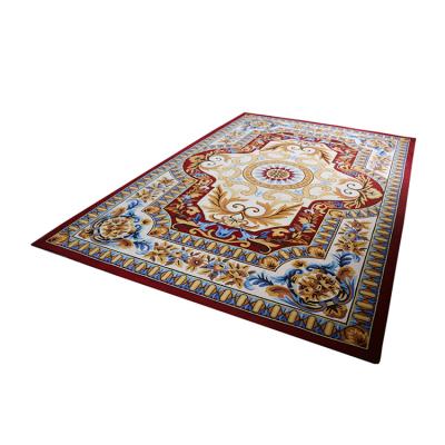 China Decorate Best Price Chinese Classical Flowers Pattern Hand Adorned Wool Rug for sale