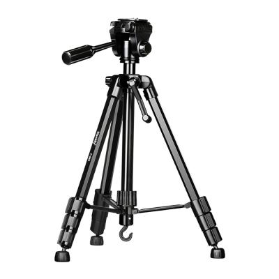 China Portable load capacity Max. P880 Tripod Stand Aluminum Alloy 5kg/11lbs Height 148cm/58.2in With 3Way Tripod Head Middle Shaft Bla 5 Kg for sale