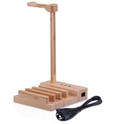 China Universal Wood Earphone Stand Earphone Hanger Earphone Filler V3579-US for sale