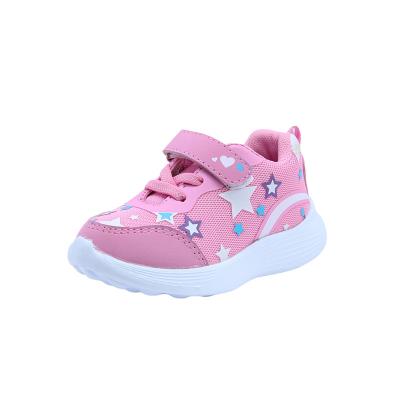 China Fashion\Comfortable\Durable\Breathable Children Lovely Mesh Sports Lightweight Customized Kids Pink Breathable Shoes Latest Toddler Girls Sneakers for sale