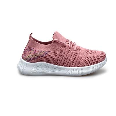 China Fashion\Comfortable\Durable\Pink Color Tennis Sports Kids Breathable Shoes Comfortable Walking Custom Logo Sock Sneakers For Kids Style for sale