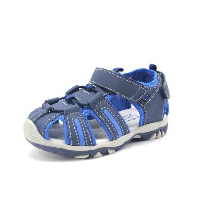 China Navy Color Breathable Outdoor Kids Soft Sports School Shoes Boys Fashion Designer 2021Summer Custom Kids Sandals for sale