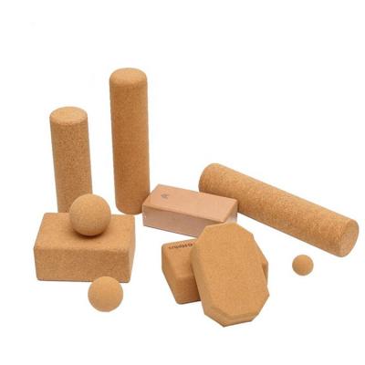 China Sample Or Wholesale Acceptable Natural Cork Foot Yoga Technique Drawings Cork Massage Ball For Neck Massage for sale