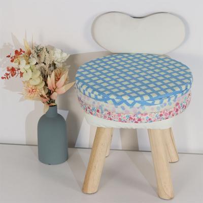 China PORTABLE Cool Fiber Small Round Bar Stool Pad, High Stool Chair Pads Non Slip Kitchen Dining Cushions Bar Chair Pad Set for sale