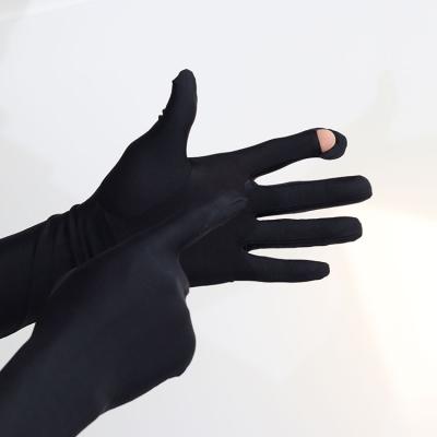 China Breathable Women's Sunblock Workout Gloves Long Cotton Sun UV Protection Full Finger Can Be Open Gloves Arm Sleeve Cover for sale