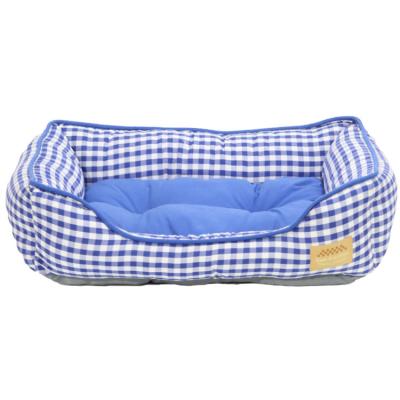 China Medium Logo Pet Bed Anti Slip Long Pile pp Travel Small Oxford Cotton Fabric Custom Pet Kennel Around Dog Mat for sale