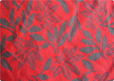 China Leichtgewicht Rot Jacquard Kleid Stoff Bekleidung Stoff By The Yard zu verkaufen