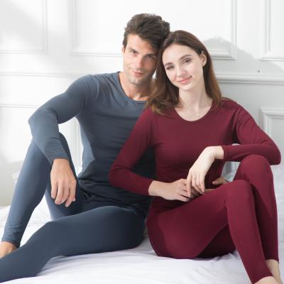 China O-Neck Men's Clothing 1 Warm Cold Winter Antibacterial Antibacterial Slimming Long Johns T-shirt Thermal Winter Pants Winter Wear for sale