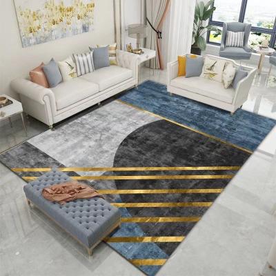 China Washable Popular Modern Style Concise Karpet Machine Washable Rug Living Room Blankets Area Rug for sale