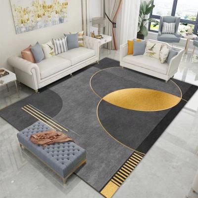 China Multiple Pattern Washable Hot Selling Design Choose 8mm Pile Size Living Room Area Rug Modern Printed Rug for sale