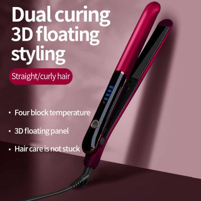 China Quick Heat Professional 10s Fast Heating 4 Adjustable Heats Mini Flat Iron Smart Ceramic Hair Straightener and Curler  for Travel for sale