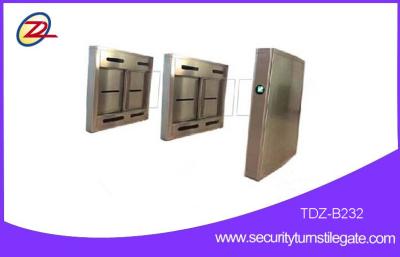 China Automatic Subway Turnstile swing barrier gate for wheelchairs , 316 stainless steel for sale