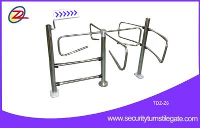 China 316 Stainless Steel Supermarket Turnstiles / Mechanical Swing Gate Turnstile for sale