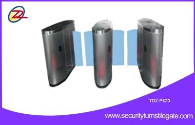 China Flap Waist High Security Turnstiles with 950mm height , Pedestrian Barrier Gate for sale